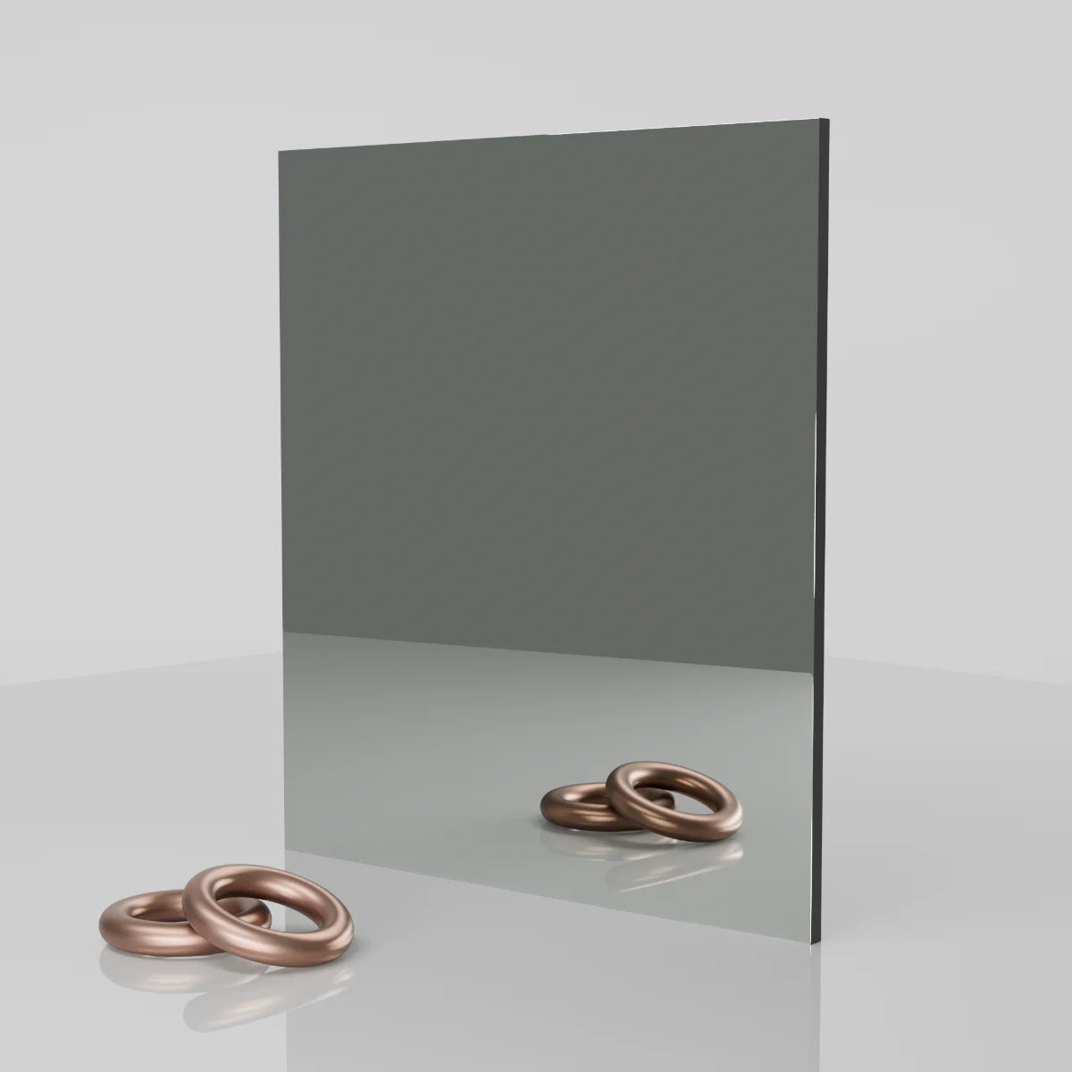 3mm Silver Mirror Aluminium Composite Cut To Size