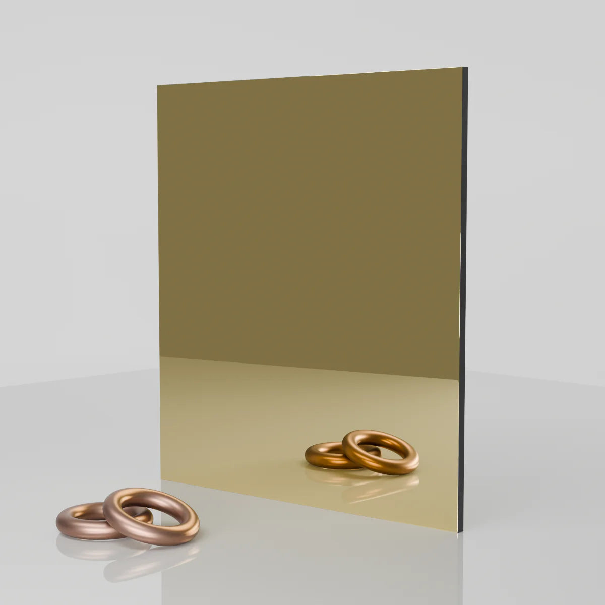 3mm Gold Mirror Aluminium Composite Cut To Size