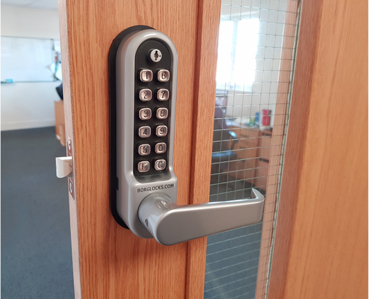 Borg BL5401 ECP Heavy Duty Push Button Digital Lock Satin Chrome