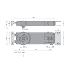 Axim TC-8800 Series Concealed Transom Closer