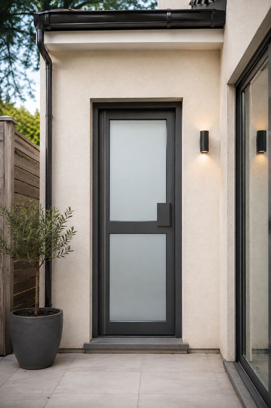 Aluminium Commercial Façade Shop Door Style 2