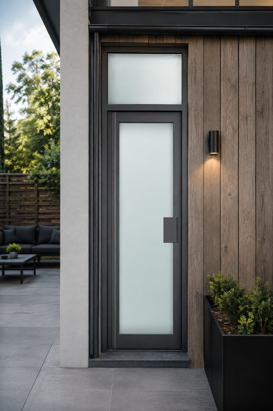 Aluminium Commercial Façade Shop Door Style 4