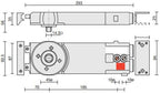 Axim TC-8800 Dummy Concealed Transom Closer 15mm Extended Spindle