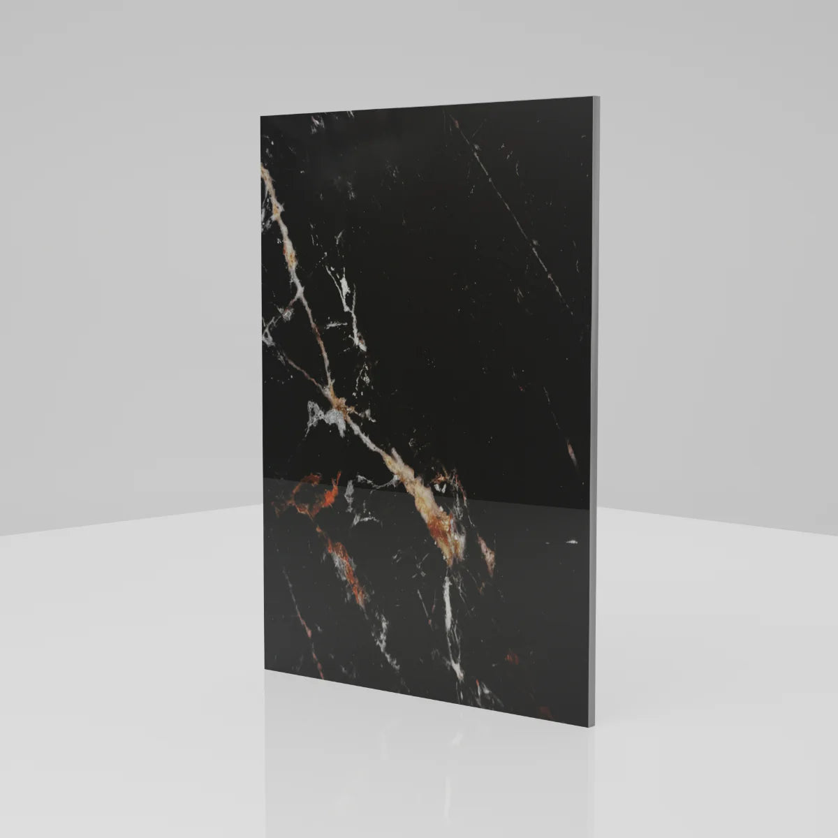 4mm Black Marble Gloss Aluminium