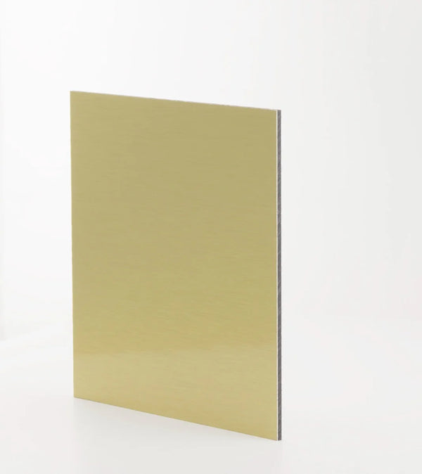3mm Brushed Gold Aluminium Composite Cut To Size