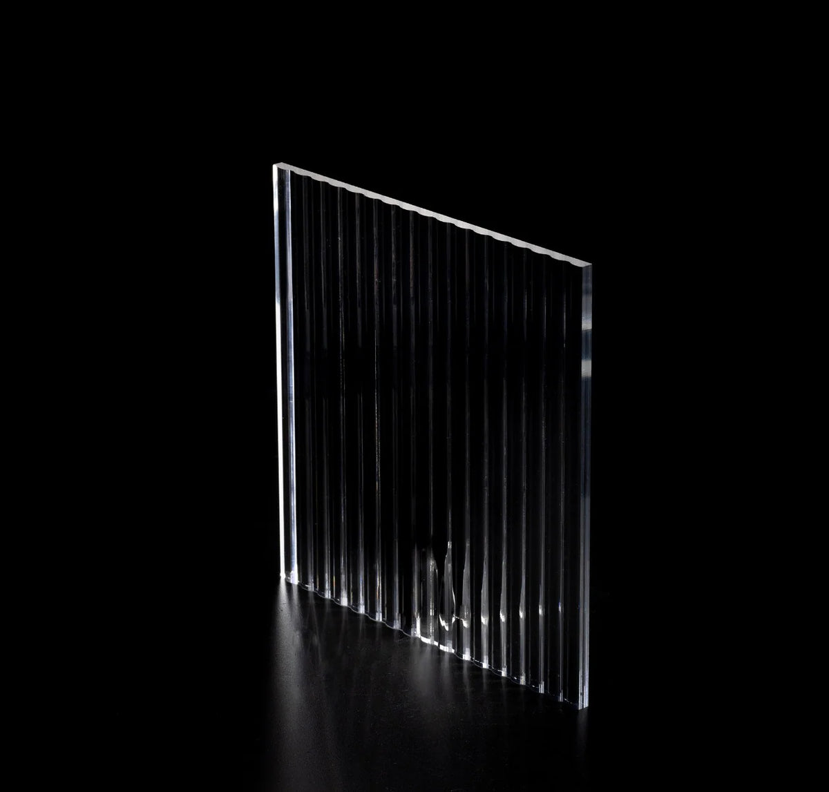 5mm Reeded Clear Acrylic Sheet Cut To Size
