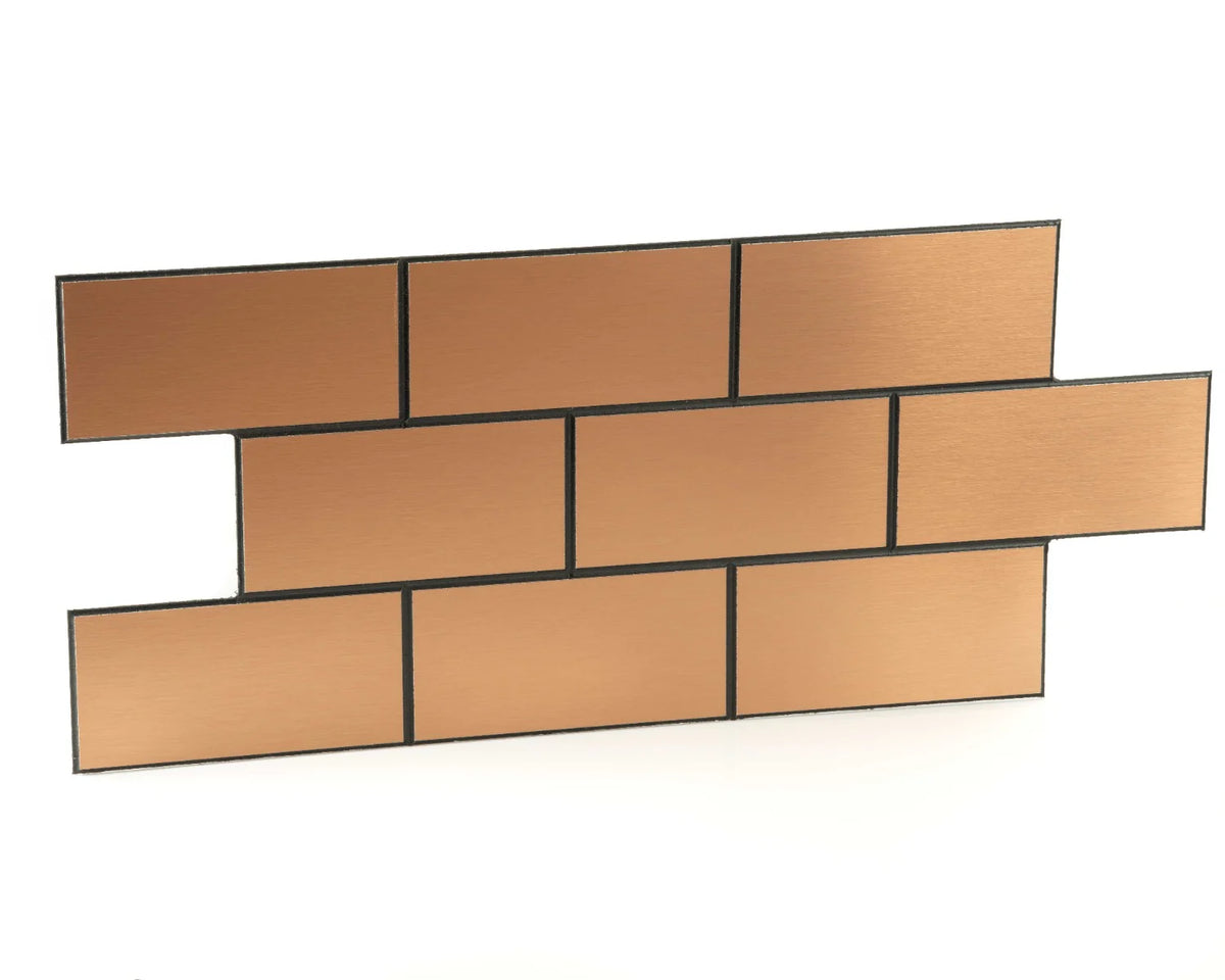 3mm Brushed Copper Effect Splashback Cut To Size