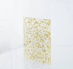 3mm Fleck Gold Glitter Acrylic Sheet Cut To Size