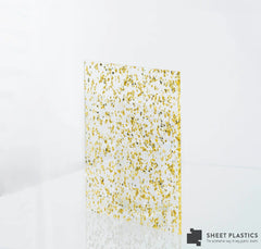 3mm Fleck Gold Glitter Acrylic Sheet Cut To Size