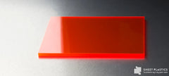Red Fluorescent Sheet Cut To Size