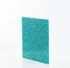 3mm Ice Blue Glitter Acrylic Sheet Cut To Size
