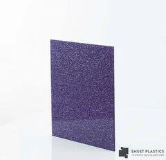 3mm Purple Glitter Acrylic Sheet Cut To Size