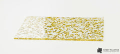 3mm Fleck Gold Glitter Acrylic Sheet Cut To Size
