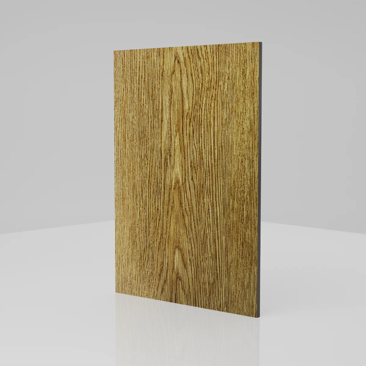 4mm Natural Oak Matt Aluminium