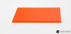Orange Frosted Acrylic Cut To Size