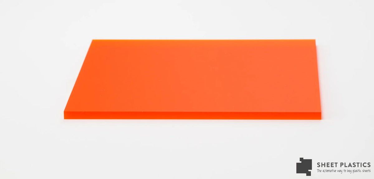 Orange Frosted Acrylic Cut To Size