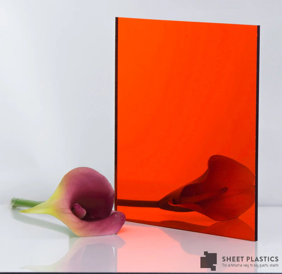 3MM ORANGE ACRYLIC MIRROR CUT TO SIZE
