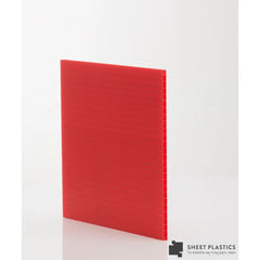 Red Fluted Polypropylene Sheet