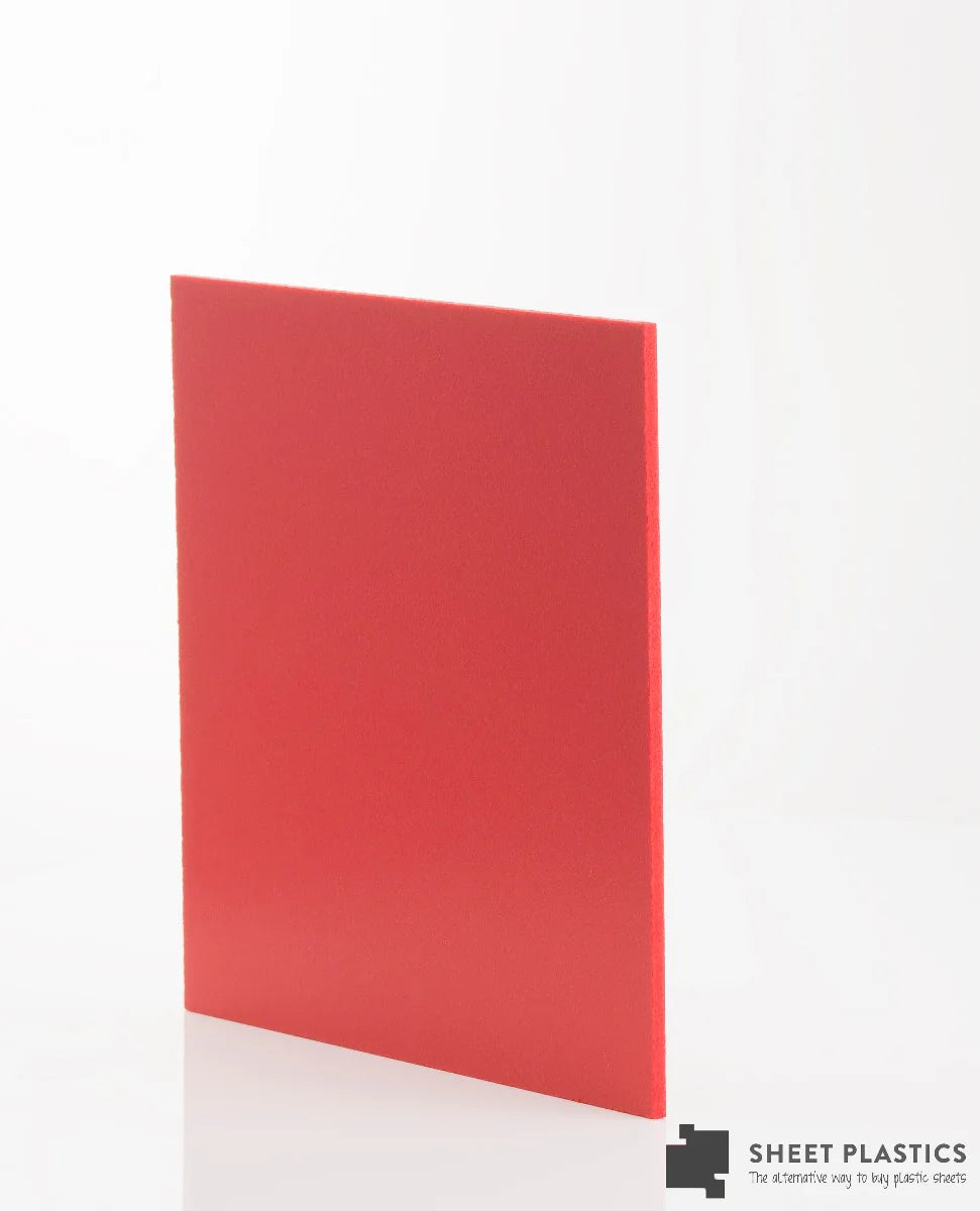 Matt Red Foam Pvc Sheet Cut To Size
