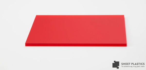 Red Frosted Acrylic Cut To Size