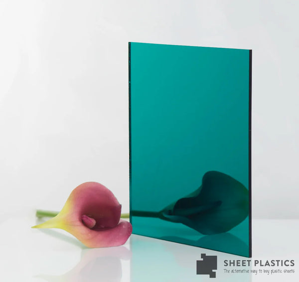 3mm Teal Acrylic Mirror Cut To Size