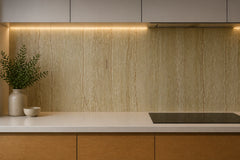 4mm Travertine Marble Matt Aluminium