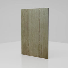 4mm Travertine Marble Matt Aluminium